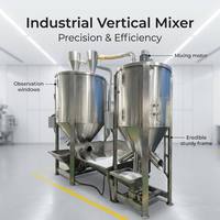 Mezcladora de Gránulos de Plástico Vertical Multifuncional, Totalmente Automática, de Alta Velocidad, con Certificación CE