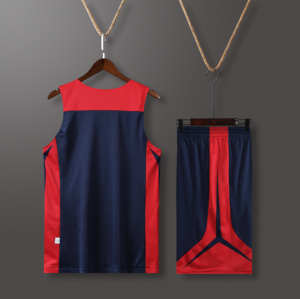 Maillot de basket-ball réversible à manches courtes modèle de conception d'équipe personnalisé ensemble de maillot de basket-ball réversible noir blanc - Product Image 5