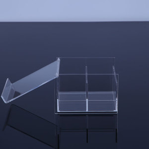 Tùy Chỉnh Acrylic Hộp Cà Phê Với Ngăn Và Bản Lề Nắp - Product Image 1