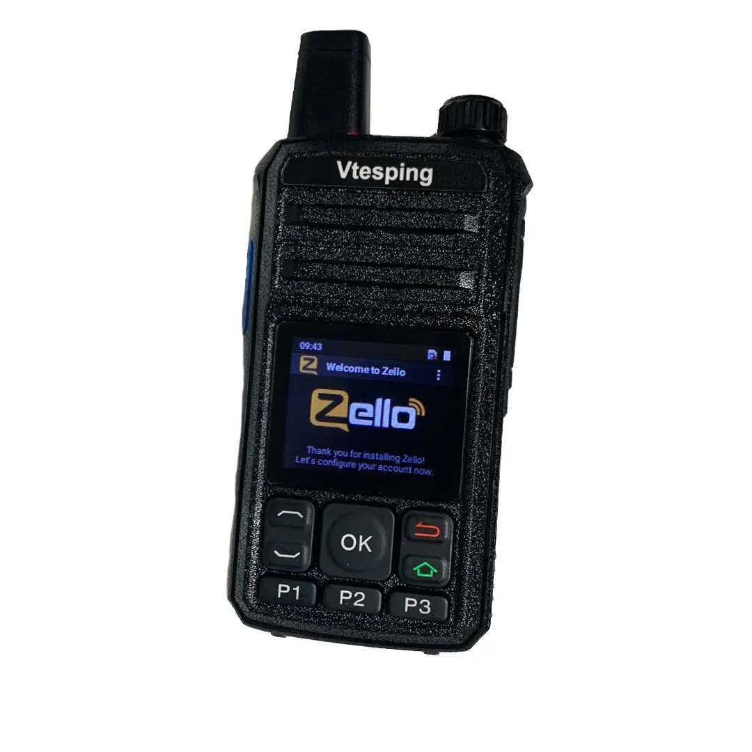 Walkie talkie wcdma com 4g wifi, com gps, bluetooth, ptt + zello