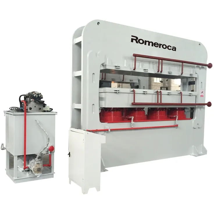 Máquina de linha de produção de máquina laminada de imprensa quente para produto de piso triangular