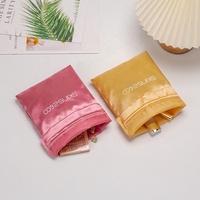 Sacs à cordon personnalisés réutilisables en satin de soie or rose, écologiques, pour emballage de cadeaux et extensions capillaires, sacs anti-poussière