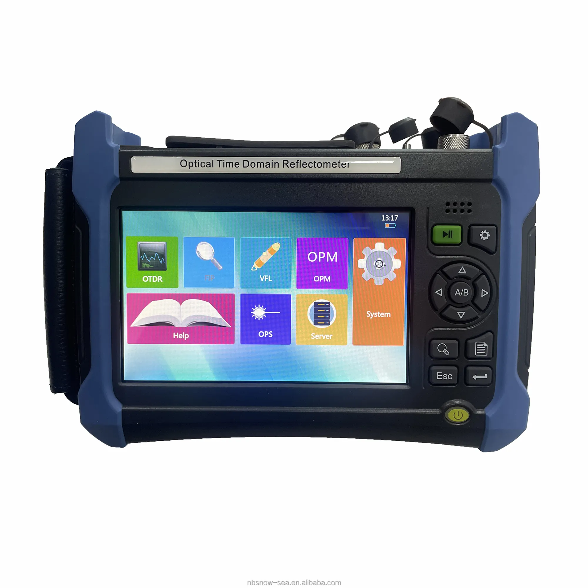3 wavelength 1310 1550 1625nm Palm OTDR with Optical Power Meter and VFL and Touch Screen