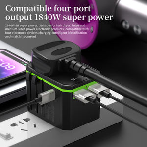 Wontravel多功能插头插座世界旅行适配器2 USB国际适配器30W PD快速充电器 - Product Image 4