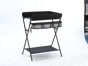 Tapis à langer pliable imperméable en polyester à motif de dessin animé et table à langer avec rangement pour couches, idéal pour salon et salle de bain - Offre Spéciale - Product Image 4