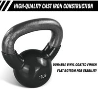 Équipement de fitness Vivanstar, PVC, ABS, fonte, ciment, kettlebell pour brûler les graisses, yoga
