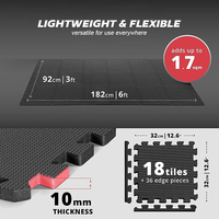 Carreaux de verrouillage en mousse EVA écologique Puzzle Tatami Tapis d'exercice Tapis de sol de gymnastique