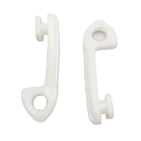 Accessoires de rail de rideau coulissant en plastique blanc moderne de haute qualité