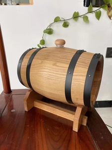 Fûts en bois de chêne de 3 L, barils de whisky en chêne de 3 L, baril de chêne ancien sans doublure - Product Image 4
