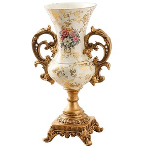 Jarrón de resina de lujo europeo moderno con base oscilante para centros de mesa de boda - Product Image 3