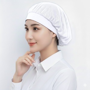 Casquette en maille unie personnalisable avec broderie, casquette de travail unisexe pour adulte à dessus plat avec bande élastique, idéale pour cadeau de mariage - Product Image 3