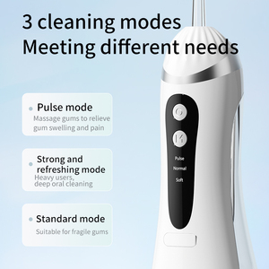 Dispositivo Eléctrico Portátil Recargable Inalámbrico <span class=keywords><strong>a</strong></span> Prueba de <span class=keywords><strong>Agua</strong></span> para Limpieza Dental <span class=keywords><strong>con</strong></span> Clasificación IPX6 y 3 Niveles de Presión para el Hogar y Viajes - Product Image 2