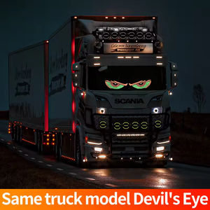 Camión parabrisas luz decorativa USB coche Led Devil Eye Demon Led pantalla Panel luces Devil's Eye para coche - Product Image 2
