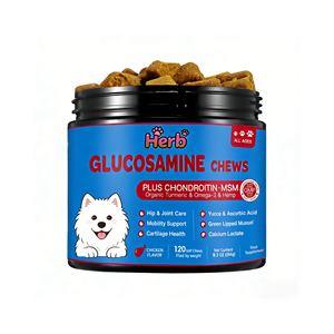 <b>Glucosamine</b> Chondroitin Joint Supplement for <b>Dogs</b>-Fast Absorption Grain-Free Soft Chews for Hip & Joint Pain Relief - Product Image 1