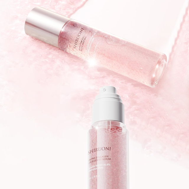 OEM ODM Factory Natural Dual-Texture Salmon DNA PDRN Collagen Serum Mist Pore Shrinking Anti-Wrinkle Brightening Face Spray
