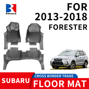 Tapis de sol de voiture 5D en caoutchouc TPE écologique, imperméable et antidérapant, sur mesure en gros, 3 pièces pour Subaru Forester 2013-2018 - Product Image 1