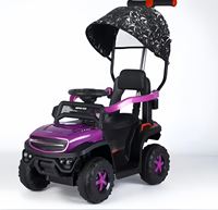 Voitures à pédales populaires avec poignée de poussée et barre de protection pour enfants, jouets pour enfants, voiture à 4 roues