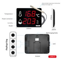 Thermomètre numérique industriel avec sonde métallique externe de 3 m, mesure de la température et de l'humidité, plage de -40 à 120 °C, personnalisable ODM/OEM, garantie de 2 ans