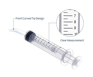 Jeringa de irrigación <span class=keywords><strong>Dental</strong></span> líquida desechable médica Xingcheng de 12ML con punta curva, uso clínico de <span class=keywords><strong>blanqueamiento</strong></span> <span class=keywords><strong>dental</strong></span> multiusos - Product Image 6