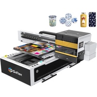 Impresora UV Plana Giftec DTF A1 6090, Máquina de Impresión de Tarjetas de Visita, Impresora de Etiquetas, Impresión UV Digital de Fotos para Regalos Acrílicos
