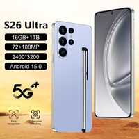 Smartphone de jeu S26 Ultra 7,3 pouces LTE CDMA HD grand écran Android 15 double SIM 16 Go + 1 To débloqué