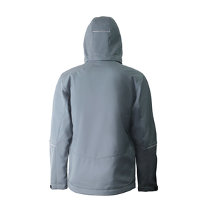 Chất Lượng Cao Ba Lớp Polyester Vỏ Mềm Cách Nhiệt Vỏ Mềm Áo Khoác Windproof Áo Khoác Nhóm Quần Áo Lao Động Có Thể được Tùy Chỉnh - Product Image 3