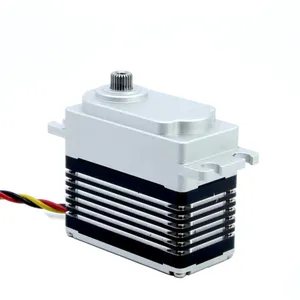 Boîtier de dissipateur de chaleur étanche HV 50KG 0.07Sec treuil servo intelligent programmable à couple élevé pour voiture RC bateau Robot bras pince etc.