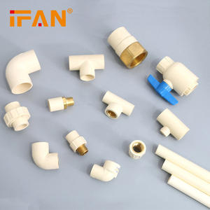 IFAN Chất lượng cao ASTM tất cả các kích thước <span class=keywords><strong>cpvc</strong></span> lắp ống hệ thống nước màu trắng <span class=keywords><strong>cpvc</strong></span> phụ kiện - Product Image 1