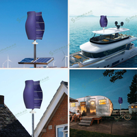 Éolienne verticale SMARAAD Tulip 1KW, générateur éolien 300W, charge les lampadaires dans la zone panoramique