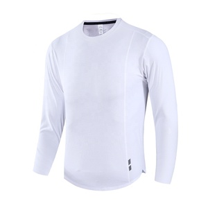 Camiseta deportiva de manga larga para hombre reflectante de secado rápido personalizada, camiseta de manga larga de gimnasio para hombre, camiseta de manga larga de gimnasio para entrenamiento y Yoga - Product Image 2