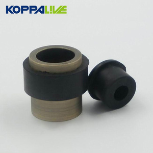 KOPPALIVE Butoir de porte <span class=keywords><strong>cylindrique</strong></span> noir mat en bronze doré avec butoir de porte en laiton moderne en <span class=keywords><strong>caoutchouc</strong></span> Butoirs de porte à montage au sol - Product Image 4