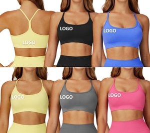 Nuevos sujetadores deportivos sexis sin costuras para mujer, chaleco deportivo, Top deportivo Y espalda, sujetador de Yoga para correr, Fitness, transpirable, a prueba de golpes, sujetador de Yoga - Product Image 1