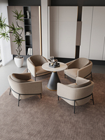 Fauteuil moderne en bois pour hall d'hôtel, mobilier de café, chaise longue de salon, canapé individuel de luxe, canapé élégant pour bureau à domicile et chambre