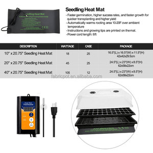 <span class=keywords><strong>Tapis</strong></span> de germination de graines en plastique imperméable, <span class=keywords><strong>tapis</strong></span> <span class=keywords><strong>chauffant</strong></span> pour semis, contrôle de la température 78F-85F pour la culture de graines à domicile en intérieur - Product Image 4