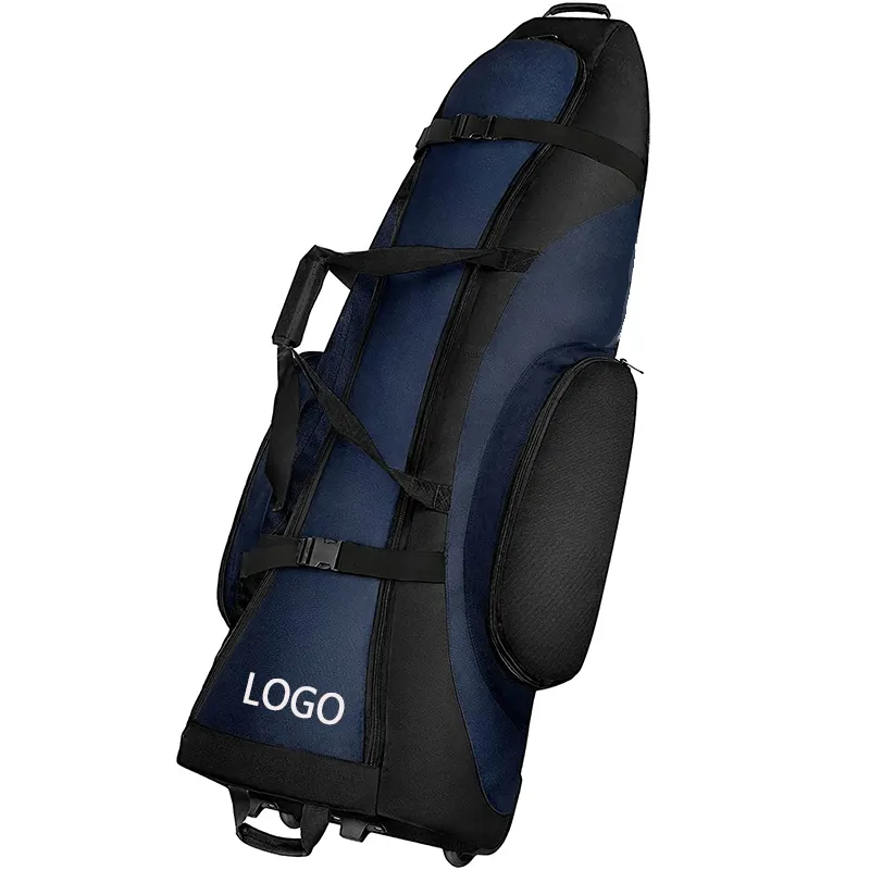 Bolsas de Golf Oxford 900D con logotipo personalizado para hombre, bolsa impermeable para el personal de Golf Tour, bolsa con ruedas, bolsas acolchadas de viaje para soporte de Golf