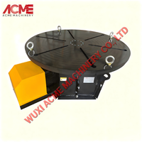 Positionneur de soudage et d'assemblage de haute précision avec table rotative axiale simple, contrôle de vitesse VFD et télécommande sans fil