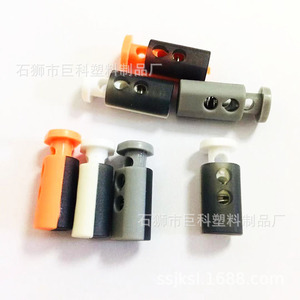 Hebilla de plástico Jk con resorte de 4 mm y doble orificio para correas ajustables - Product Image 4