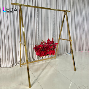 กระเป๋าเป้สะพายหลังอะคริลิคสีทองแบบหมุนได้ LEDA รุ่นโมเดิร์น สำหรับตกแต่งงานแต่งงาน - Product Image 3