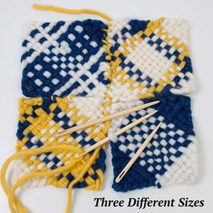 Aguja de Nalbinding Tizee de 13 cm, 10 cm, 8 cm, herramienta de punto de bambú para tejer a mano, coser y hacer crochet. - Product Image 4