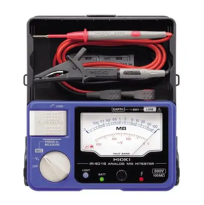 HIOKI IR4016 Mégohmmètre analogique 500V 100M Testeur de résistance d'isolement portable III 600V - Product Image 1
