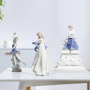 Escultura Nórdica de Cerámica de Lujo Ligero, Directo de Fábrica, Adorno Artesanal para Sala de Estar, Decoración de Mesa, Regalos - Product Image 6