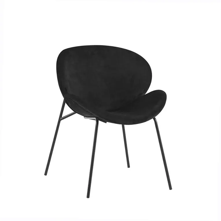 Reproducción antigua superior suave compacto glam Luxe Artsy ejecutivo funky contemporáneo tapizado sillas de comedor de metal negro