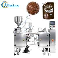 Machine d'emballage automatique pour sachets préformés à bec verseur pour le remplissage et le scellage quantitatif de sauces chocolatées épaisses