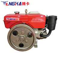 Moteur de démarrage de tracteur, moteur diesel 9HP monocylindre refroidi par eau, pompe à huile R185, roulement