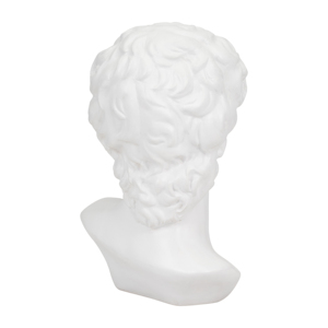 Scultura in Resina di Testa di Dio Greco con Accenti in Gomma Rosa per Decorazioni Domestiche, Bagno, Ufficio, Soggiorno - Product Image 4