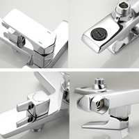 Robinet de salle de bain en laiton polyvalent de haute qualité mitigeur ensemble de douche robinet de baignoire