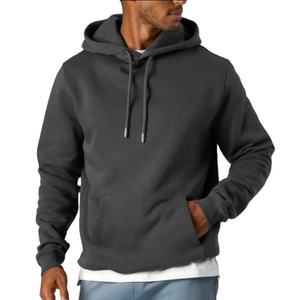 Sudadera Unisex Negra y Marrón de Algodón con Logotipo Personalizado, Impresión en Serigrafía, Cordón Ajustable, Sudadera con Capucha Bordada para Hombre - Product Image 1
