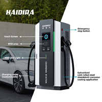 Station de recharge rapide extérieure HAIDIRA DC 30-400kW IP55 Chargeur EV à double connecteur OEM ODM