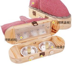 Caja de Moxibustión de Madera Sólida, Dispositivo de Terapia de Calor para el Cuidado de los Pies - Product Image 5
