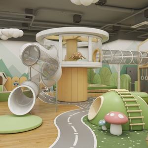 معدات لعب الرعاية النهارية المخصصة ، موضوع الطبيعة ، تصنيع تصميم مقهى للعب الأطفال - Product Image 4